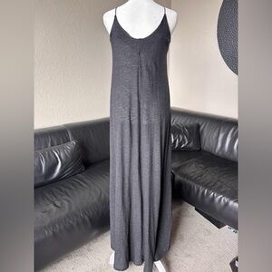 LANSTON high-low dress Charcoal Gray Sleeveless!size xs fits like small, soft